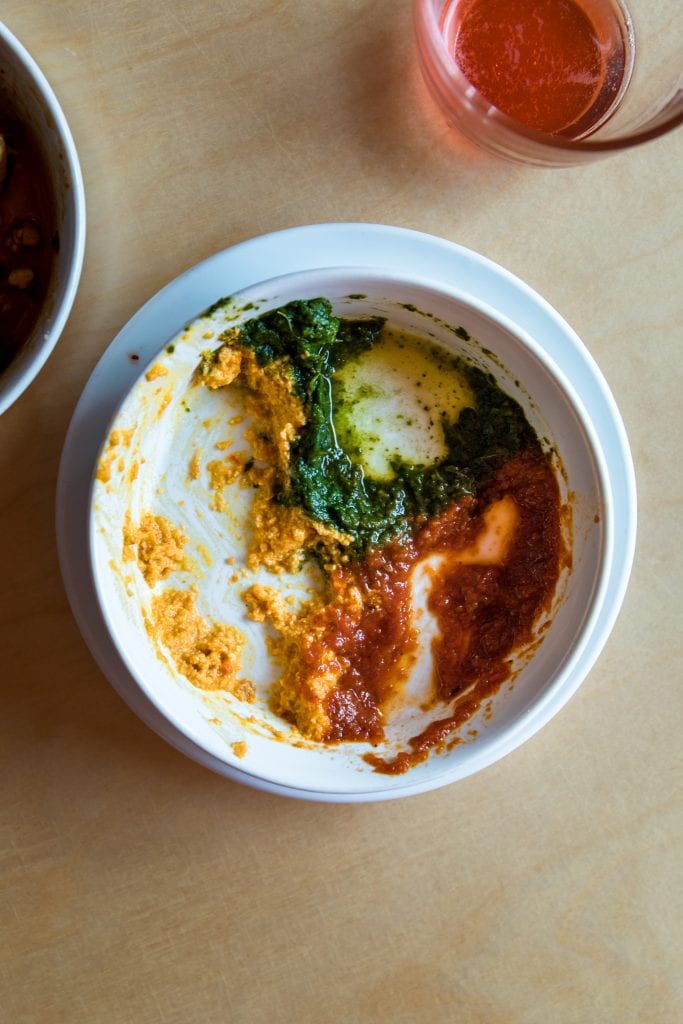 Empty egusi bowl