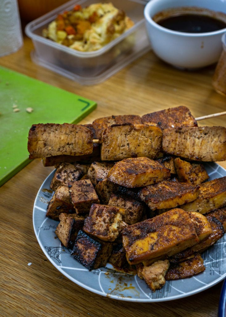 Marinated Tofu cooked in London